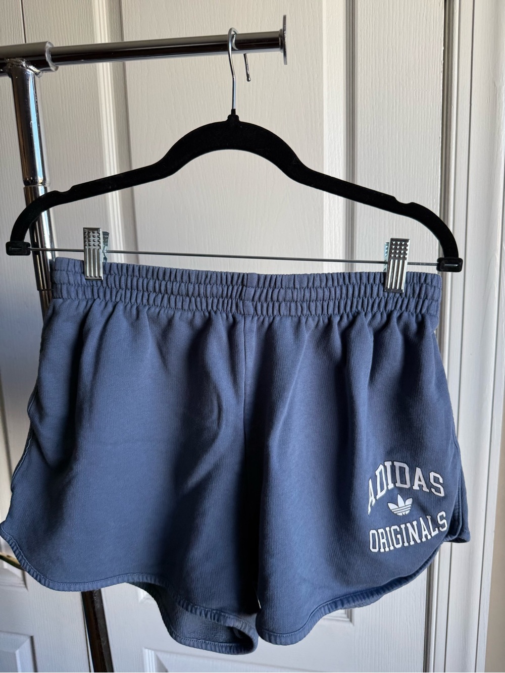 adidas Navy Athletic Shorts with Originals Logo